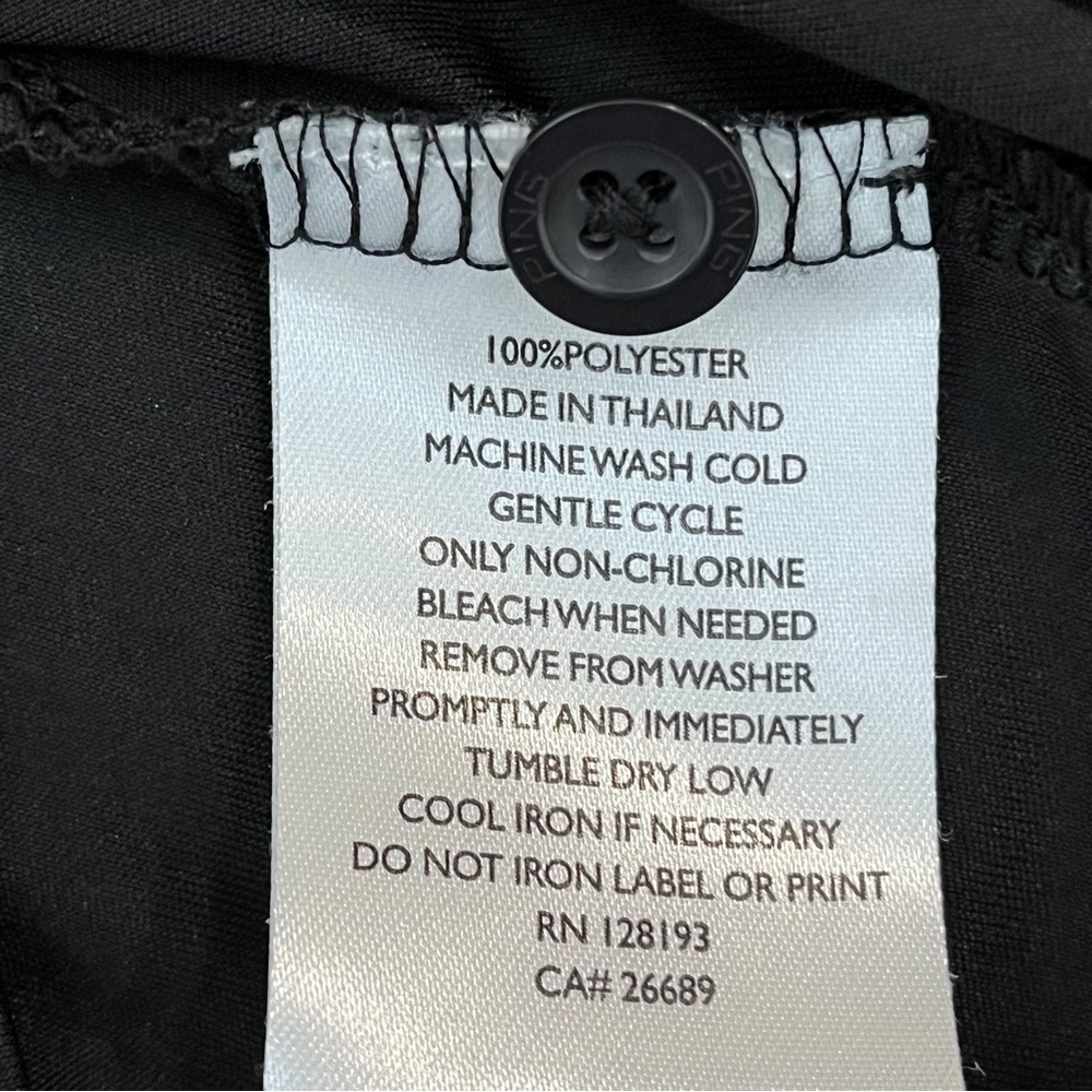 Ping Performance Sensorcool Golf Polo Shirt Black… - image 5